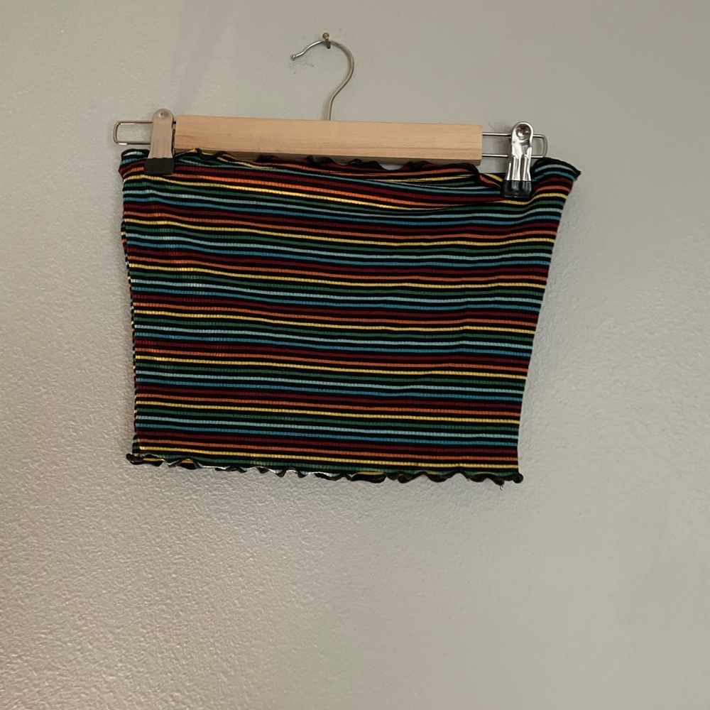 Rainbow tube top